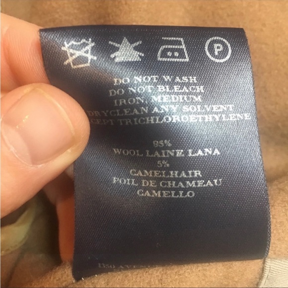 BURBERRY - Gabardine Camel hair Car Coat Tan, L - Picture 5 of 7